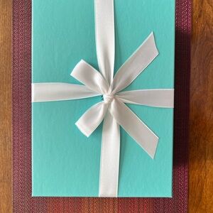 Tiffany & Co. Blue Gift Box with White Ribbon